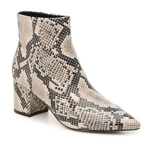 Marc Fisher Jelly Bootie Snake Print Size 6